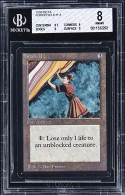1993 MAGIC: THE GATHERING BETA FORCEFIELD R A BGS 8 - Image 1