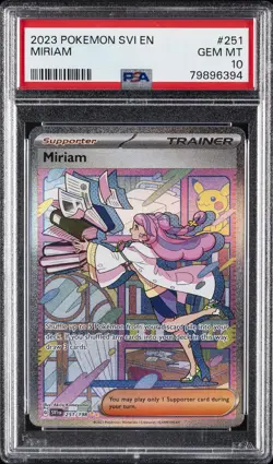 2023 POKEMON SVI EN-SCARLET & VIOLET SPECIAL ILLUSTRATION RARE MIRIAM PSA 10 - Image 1