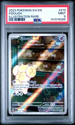 2023 POKEMON SVI EN-SCARLET & VIOLET ILLUSTRATION RARE #213 FIDOUGH PSA 9 - Image 1