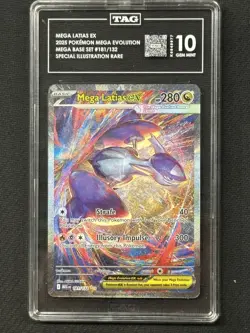 Mega Latias EX 2025 Mega Evolution Special Illustration Rare TAG 10 #181/132 - Image 1