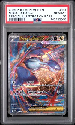 PSA 10 MEGA LATIAS EX 181/132 SPECIAL ILLUSTRATION RARE MEGA EVOLUTION POKEMON - Image 1