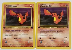 2000 Pokemon Team Rocket 1st Edition Charmander #50/82 NM/LP - Image 1