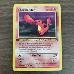 Charmander 50/82 - LP 1ST EDITION Team Rocket - 2000 WOTC Pokemon TCG Card - Image 1