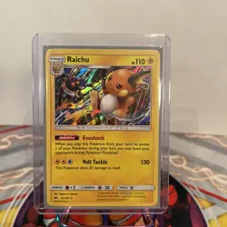 Pokemon Raichu 41/147 SM Burning Shadows Holo Rare Card NM Condition - Image 1