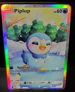 Spinning Fates Piplup Holo FAN ART CARD - Image 1