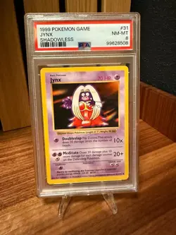 1999 Pokemon Card Jynx 031/102 Base Set (Shadowless) - PSA 8 NM-MT - Image 1