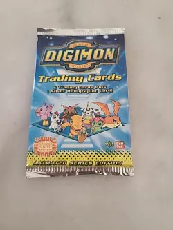 RARE 1999 Digimon Preview Trading Booster Card Pack Animated Series Edition NEW - Image 1