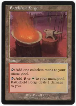 Battlefield Forge 2001 Apocalypse Colorless Rare Land MTG NM AZ4 - Image 1