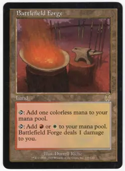 Battlefield Forge 2001 Apocalypse Colorless Rare Land MTG NM AZ3 - Image 1