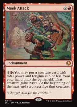 Meek Attack - Lorwyn Eclipsed - ECL MTG - Image 1