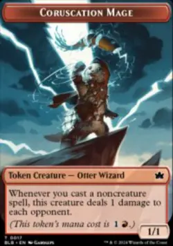 Coruscation Mage Token Bloomburrow Tokens (TBLB) 17 MTG Regular - Image 1
