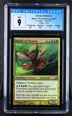 HORDE OF NOTIONS Lorwyn Foil Rare CGC 9 Q++ MTG EDH [Nostalgium] - Image 1