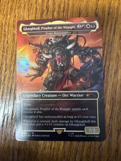 FOIL SECRET LAIR Ghazghkull. Prophet Of The Waaagh! Zurgo Helmsmasher NM - Image 1