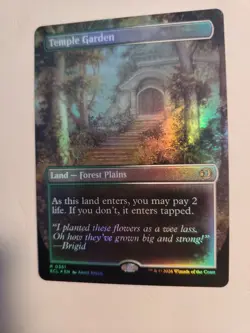 Foil Temple Garden #0351 (Double Sided) Lorwyn Eclipsed - NM 0351 - Image 2