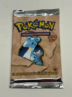1999 Pokemon Fossil 1st Edition Lapras Artwork Booster Pack 21.16 Grams - Image 2