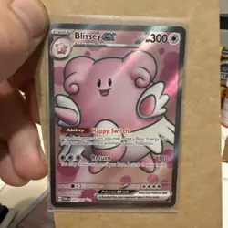 Pokemon TCG Blissey EX Full Art Holo Card 201/167 Twilight Masquerade Ultra Rare - Image 1