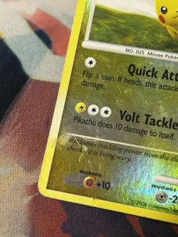 Pikachu 70/100 PLATINUM Burger King Promo Reverse Holo Pokemon TCG - Damaged - Image 2