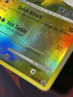 Pikachu 70/100 PLATINUM Burger King Promo Reverse Holo Pokemon TCG - Damaged - Image 3