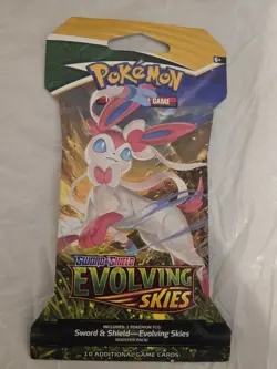 Nintendo Pokemon TCG Sword & Shield Evolving Skies Booster Pack 820650808777 - Image 1