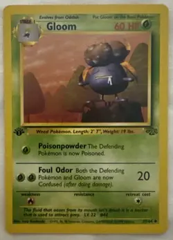 Pokemon TCG Gloom 37/64 Jungle 1st Edition NM WotC - Image 1
