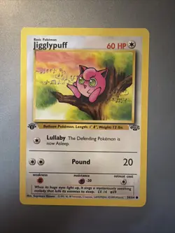 Jigglypuff - 1st Edition - Jungle - Pokemon - 54/64 Vintage - 1999 - WoTC - Image 1
