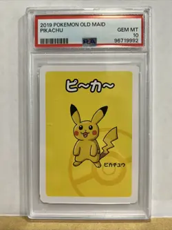 2019 Pokemon Babanuki Old Maid Pikachu PSA 10 GEM MINT - Japanese Exclusive - Image 1