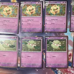 Lot 62 Pokemon Cottonee Whimsicott Cosmo Holo Blister Promo (36x/26x) NM - Image 2