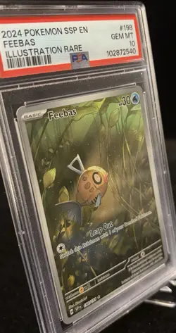 PSA 10 Feebas 198/191 Illustration Rare Surging Sparks SSP Pokemon - Image 4