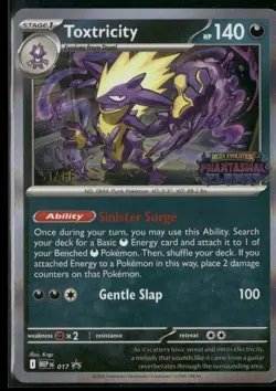 Toxtricity MEP 017 STAFF - Pokemon TCG Phantasmal Flames 2025 Promo NM - Image 1