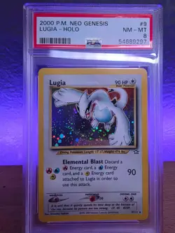 2000 POKEMON NEO GENESIS #9 LUGIA-HOLO PSA 8 - Image 2