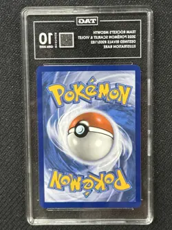 Team Rocket's Meowth Pokemon Destined Rivals Illustration Rare TAG 10 #203/182 - Image 2