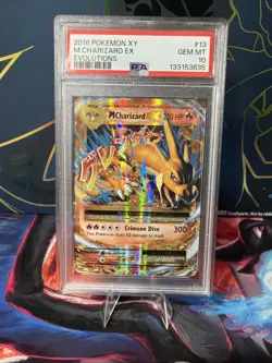 Pokemon TCG XY Evolutions 2016 M Charizard EX Holo Card 13/108 PSA 10 Gem Mint - Image 1