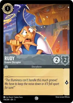 4x Rudy - Groove Disrupter - 174/204 - Common NM-Mint Disney Lorcana: Shimmering - Image 1