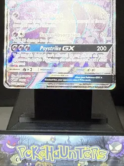Pokemon Card Mewtwo GX 72/73 Full Art Ultra Rare Shining Legends Near Mint - Image 3
