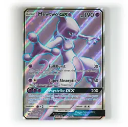 Pokemon - Mewtwo GX - 72/73 - SM Shining Legends - Full Art Card - Image 1