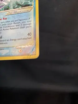 Pokemon TCG Gold Star Vaporeon 102/108 EX Power Keepers MP - Image 4