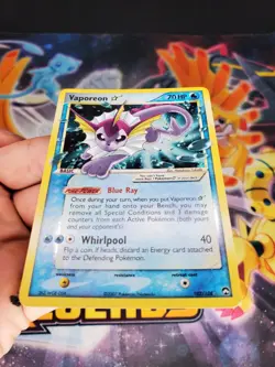 Pokemon TCG Vaporeon Gold Star 102/108 EX Power Keepers MP - Image 4