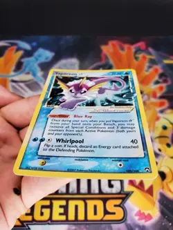 Pokemon TCG Vaporeon Gold Star 102/108 EX Power Keepers MP - Image 5