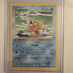 Pokemon Card - Magikarp 1st Edition Base Set (Shadowless) 35/102 Uncommon WOTC - Image 1