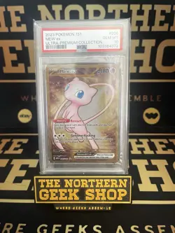 Mew EX 205/165 Gold Metal UPC Promo Pokemon 151 GEM MINT Pokemon Card PSA 10 - Image 1