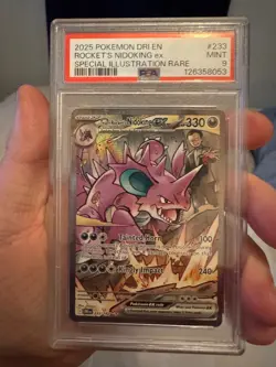 Pokemon TCG Team Rockets Nidoking EX 233/182 Destined Rivals SIR PSA 9 - Image 1