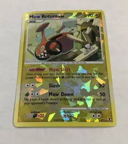 Pokemon MOW ROTOM Card RT4 Reverse Holo Cracked Ice Rising Rivals Rare MP TCG - Image 2