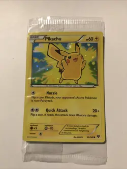 Pokemon Card Pikachu XY 42/146 Holo Movie Promo Factory Sealed Bonus Card - Image 1