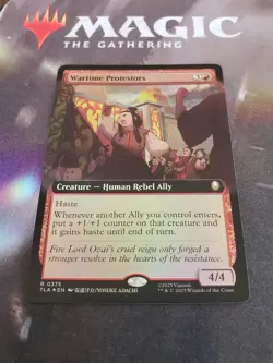 Mtg. Wartime Protestors. Foil Extended Art. Avatar: The Last Airbender. Nm - Image 1