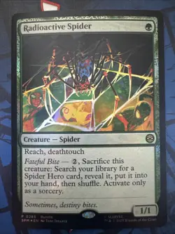 Radioactive Spider Marvel's Spider-Man Foil #285 MTG Near Mint Promo - Image 1