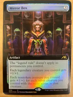 MTG 1x FOIL EXTENDED ART Mirror Box 498 Kamigawa: Neon Dynasty Magic the x1 NM - Image 1