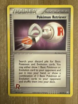 Pokemon Retriever Trainer MP - EX Team Rocket Returns 84/109 Pokemon Card TCG - Image 1