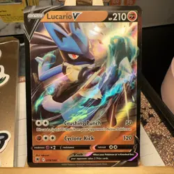 Lucario V 078/189 Astral Radiance Full Art Ultra Rare Holo Pokemon TCG MINT - Image 1