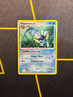 Vaporeon 34/111 Non Holo Rare Pokemon TCG Rising Rivals LP - Image 1