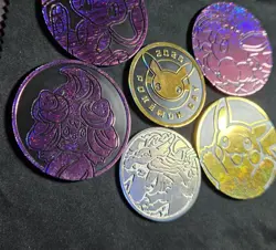 Pikachu 2026 Pokemon Day 30th Coin, metal charizard upc coin, eevee, mewtwo - Image 3